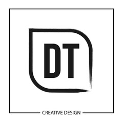 Fototapeta premium Initial Letter DT Logo Template Design Vector Illustration