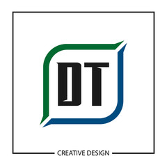 Initial Letter DT Logo Template Design Vector Illustration