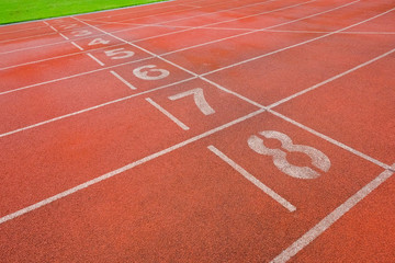 Athlete Track or Running Track with nice scenic