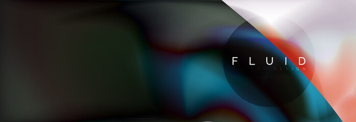 Abstract background holographic liquid colors design