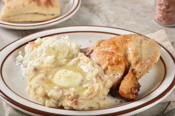 Gourmet chicken dinner