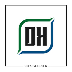 Initial Letter DX Logo Template Design Vector Illustration