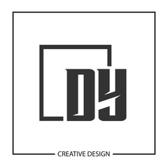 Initial Letter DY Logo Template Design Vector Illustration