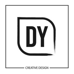 Initial Letter DY Logo Template Design Vector Illustration