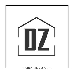 Initial Letter DZ Logo Template Design Vector Illustration