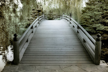 Obraz premium Japanese Garden Bridge