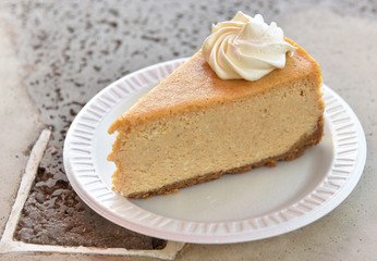 Obraz na płótnie Canvas pumpkin pie cheesecake.