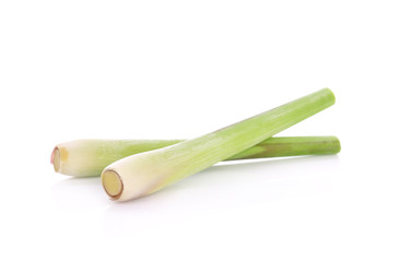 Lemon grass on white background