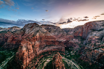 Sunrise from the Summit of Angels Landing 