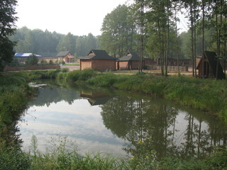 Obraz premium Monastery in the forest
