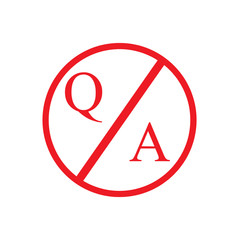 Question and Answer mark, Help, FAQ Symbol, question icon, red colored, isolated on white background, design for web, Flyer, Vector Illustration