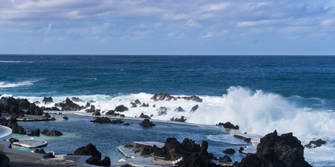PORTO MONIZ, MADEIRA, PORTUGAL - February 29, 2018: Madeira island, Portugal