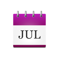 illustration of the calendar in July