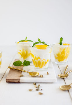 Fool with mango & cardamom