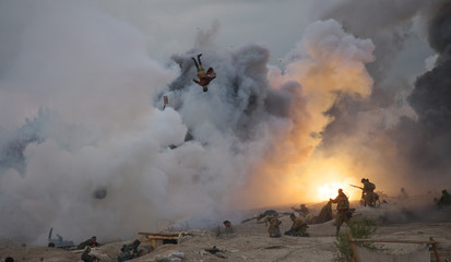 Military-historical festival in Crimea.