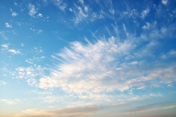 Sky background on sunset.