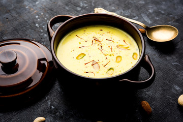 Basundi Or Rabri is an Indian sweet popular in Gujarat and Maharashtra. It is a sweetened condensed...