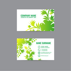 Thai Art Card Vector business cards. on gray background