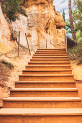 Ochre trail in Roussillon - tourist route