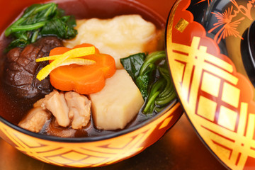 関東の雑煮を秀衡椀で