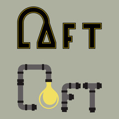  loft style vector text © portorg