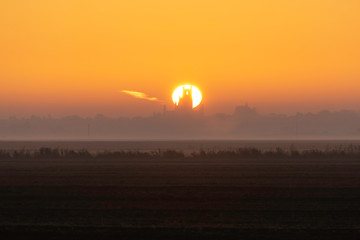 Dawn over Ely, 21st October 2018
