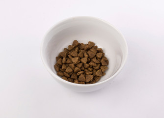 White bowl with food