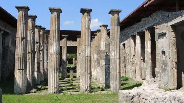 Pompeii is the home of the ancient Roman ruins part of the UNESCO World Heritage Sites. It is located near Naples, Campania region, Italy. The interior of the villas and their beauties
