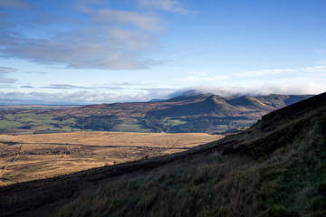 Fototapeta na wymiar Beautiful Scottish mountains in Autumn