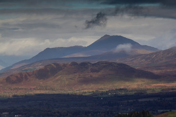 Obraz premium Beautiful Scottish mountain Ben Lomond in Autumn