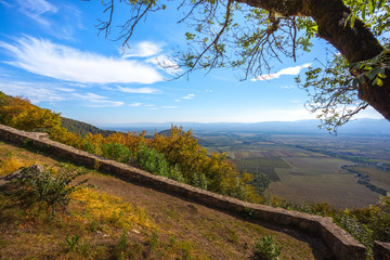 Obraz premium View from Nekresi, historic monastery in Kakheti, Georgia