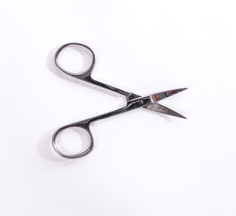 Open steel nail clipper for manicure
