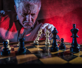 a man loses a game of chess