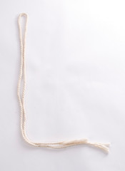 Letter L from ropes