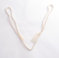 Letter V from ropes