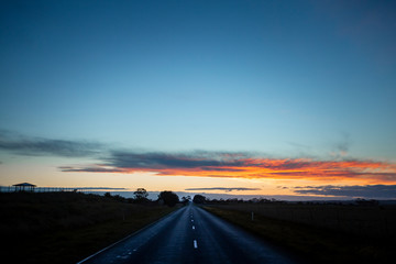 Country Road at Sunset