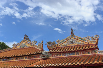 Fototapeta premium views on the royal palace in hue vietnam