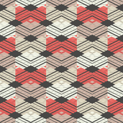 Seamless abstract geometric pattern. Vector pattern. Mosaic texture. Scribble texture. Can be used for wallpaper, textile, invitation card, wrapping, web page background.