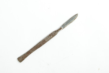 Rusty metal scalpel