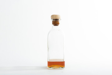 glass bottle of liqueur