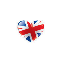 United Kingdom flag, vector illustration on a white background