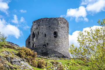 Fototapeta na wymiar Dolbadarn Castle at Llanberis in Snowdonia National Park in Wales