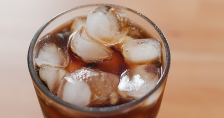 Soft drink of coke