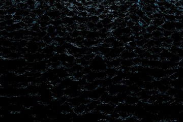 cute light blue festal sparkling dark water - abstract background of electric lights reflected in black liquid