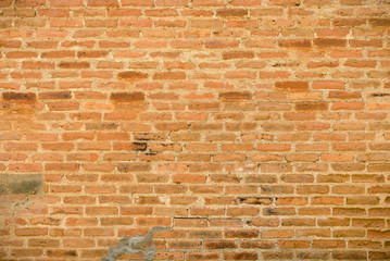 Red old brick wall texture grunge background