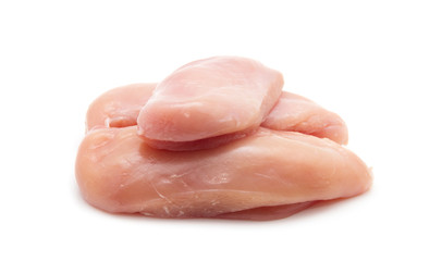 Raw chicken breast fillets