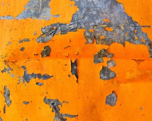 chipped of paint on steel background texture