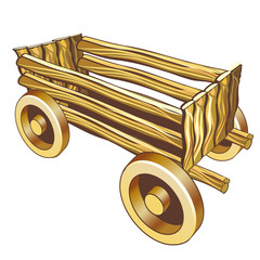 Icon wooden wagon