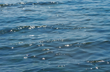Blue sea water background