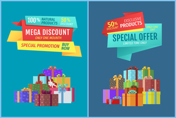 Special Offer Exclusive Sale Vector Illustration
